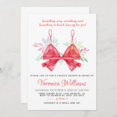 Lingerie Bridal Dusche Einladung (Vorne/Hinten)