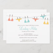 Lingerie Bridal Dusche Einladung (Vorne/Hinten)