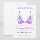 Lingerie Bridal Dusche Einladung (Vorne/Hinten)