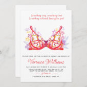 Lingerie Bridal Dusche Einladung (Vorne/Hinten)