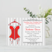 Lingerie Bridal Dusche Einladung (Stehend Vorderseite)