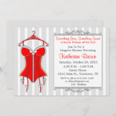 Lingerie Bridal Dusche Einladung (Vorne/Hinten)