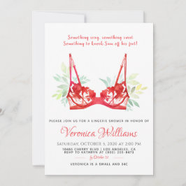 Lingerie Bridal Dusche Einladung