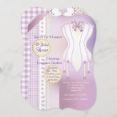 Lingerie Bridal Dusche Einladung (Vorne/Hinten)