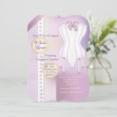 Lingerie Bridal Dusche Einladung (Stehend Vorderseite)