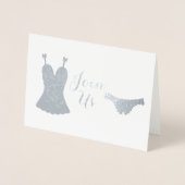 Lingerie Design Brautparty Folienkarte (Vorderseite)