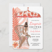 Lingerie-Dusche American Bride Einladung (Vorderseite)