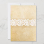 Lingerie Dusche Brautparty Corset Lace Einladung (Rückseite)