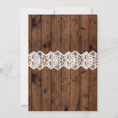 Lingerie Dusche Brautparty Corset Lace Einladung (Rückseite)