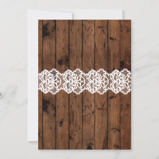 Lingerie Dusche Brautparty Corset Lace Einladung (Rückseite)