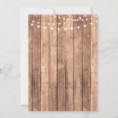 Lingerie Dusche Brautparty Fall Corset Einladung (Rückseite)