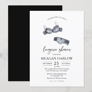 Lingerie-Dusche   Lingerie Party Brautparty Einladung