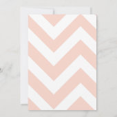 Lingerie-Dusche, ooh la | Rosa Zickzack schwarze S Einladung (Rückseite)