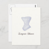 Lingerie-Dusche Postkarte (Vorne/Hinten)