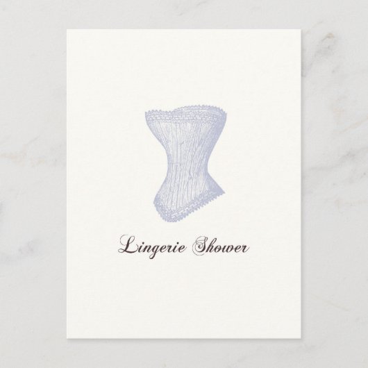 Lingerie-Dusche Postkarte (Vorderseite)