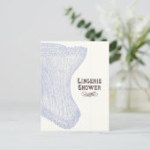 Lingerie-Dusche Postkarte (Stehend Vorderseite)