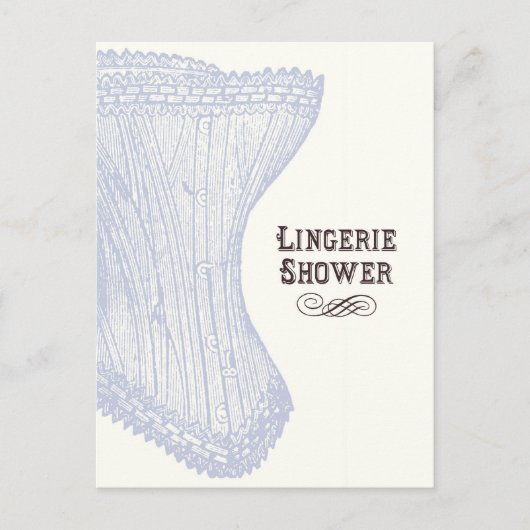 Lingerie-Dusche Postkarte (Vorderseite)