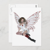 Lingerie Fairy Postkarte (Vorne/Hinten)