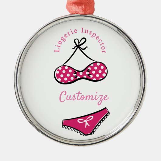 Lingerie Inspector Thunder_Cove Ornament Aus Metall (Vorne)