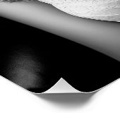 Lingerie Model Black and White Poster (Ecke)