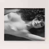 Lingerie Model Black and White Puzzle (Horizontal)