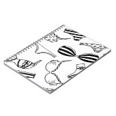 Lingerie Muster: Unterwäsche Hintergrundedesign. Notizblock (Linke Seite)