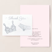 Lingerie Party Brautparty Foto Vielen Dank Folienkarte (Anzeige)