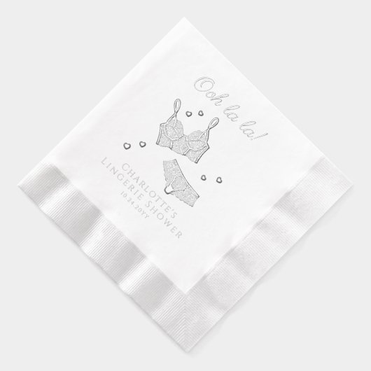 Lingerie Party Brautparty Junggeselinnen-Abschied Servietten Mit Folie (Rechts)