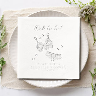 Lingerie Party Brautparty Junggeselinnen-Abschied Servietten Mit Folie