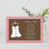 Lingerie Party Bridal Dusche Einladung (Stehend Vorderseite)