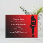 Lingerie-Party Einladung (Stehend Vorderseite)