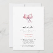 Lingerie Party Ooh La Ribbon Brautparty Einladung (Vorderseite)