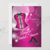 Lingerie Pink Brautparty Party Einladung (Vorderseite)