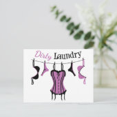 Lingerie Postkarte (Stehend Vorderseite)