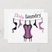 Lingerie Postkarte (Vorne/Hinten)