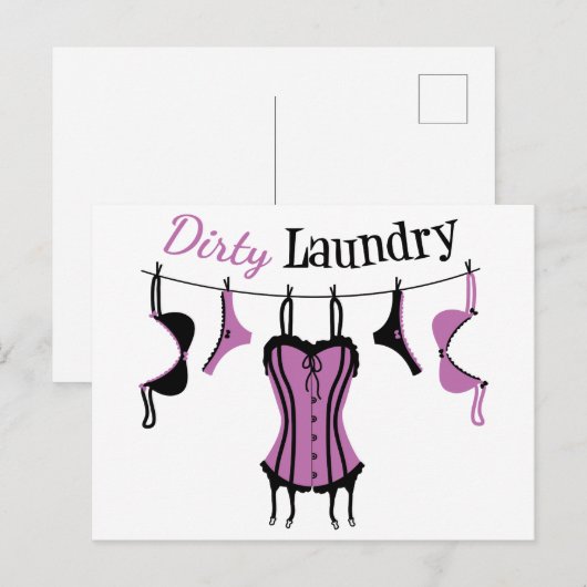 Lingerie Postkarte (Vorne/Hinten)