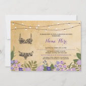 Lingerie Shower Bridal Junggeselinnen-Abschied Ein Einladung (Vorderseite)