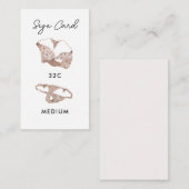 Lingerie Shower Bridal Panty Game Cards Begleitkarte (Vorne/Hinten)