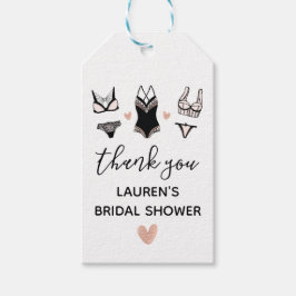 Lingerie Shower Favor Tag Geschenkanhänger