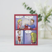 Lingerie Valentine Feiertagspostkarte (Stehend Vorderseite)