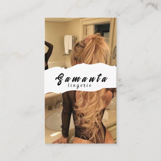 Lingerie-Visitenkarte Visitenkarte (Vorderseite)