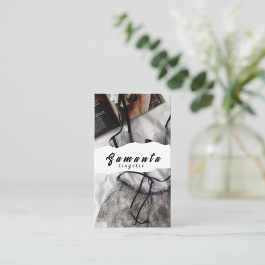 Lingerie-Visitenkarte Visitenkarte (Stehend Vorderseite)