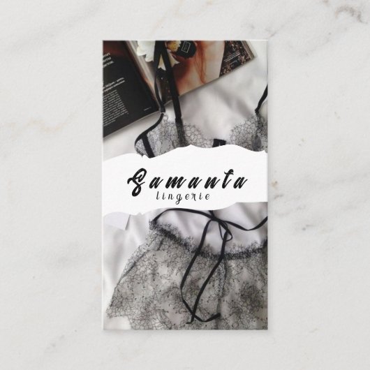 Lingerie-Visitenkarte Visitenkarte (Vorderseite)