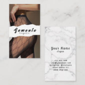 Lingerie-Visitenkarte Visitenkarte (Vorne/Hinten)