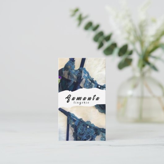 Lingerie-Visitenkarte Visitenkarte (Stehend Vorderseite)