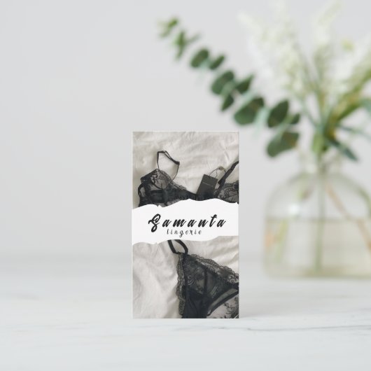 Lingerie-Visitenkarte Visitenkarte (Stehend Vorderseite)