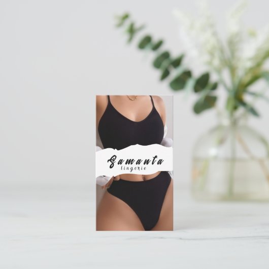 Lingerie-Visitenkarte Visitenkarte (Stehend Vorderseite)