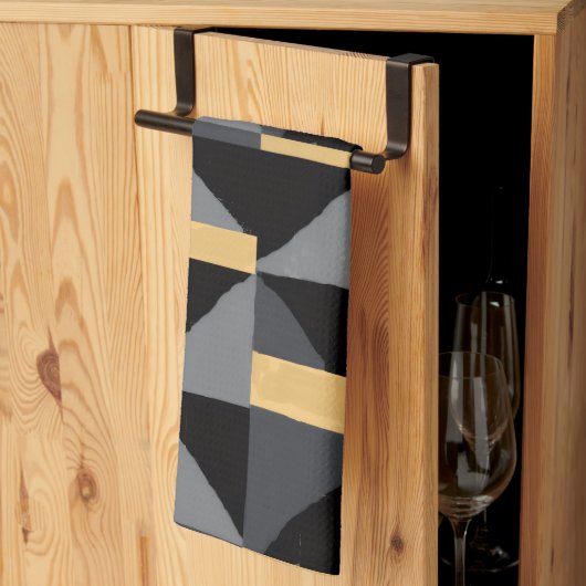 Linges de cuisine Torchon Géométrie Moderne Geschirrtuch (Drittel gefaltet)