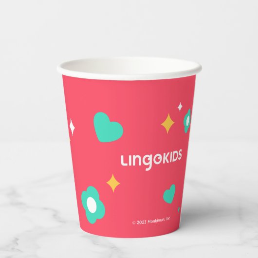 Lingokids Party Paper Cups mit Elliot Pappbecher (Rückseite)
