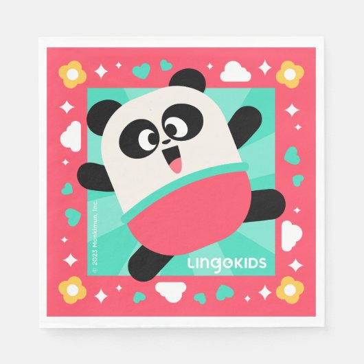 Lingokids Party Paper Napkins mit Elliot Serviette (Vorderseite)